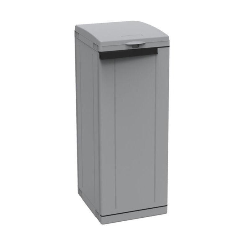 Support de sac poubelle pour armoire, support de sac poubelle pliable en plastique jaune pour la maison, la cuisine, le camping-car, le camping (blanc