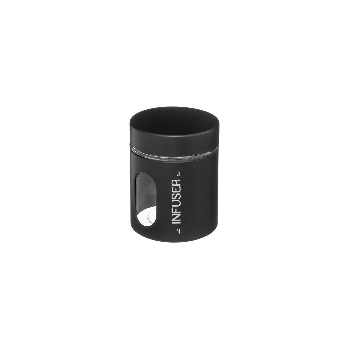 5five Vaso In Vetro E Metallo Ublo 1,25L – Nero – Design Moderno Per Cucina