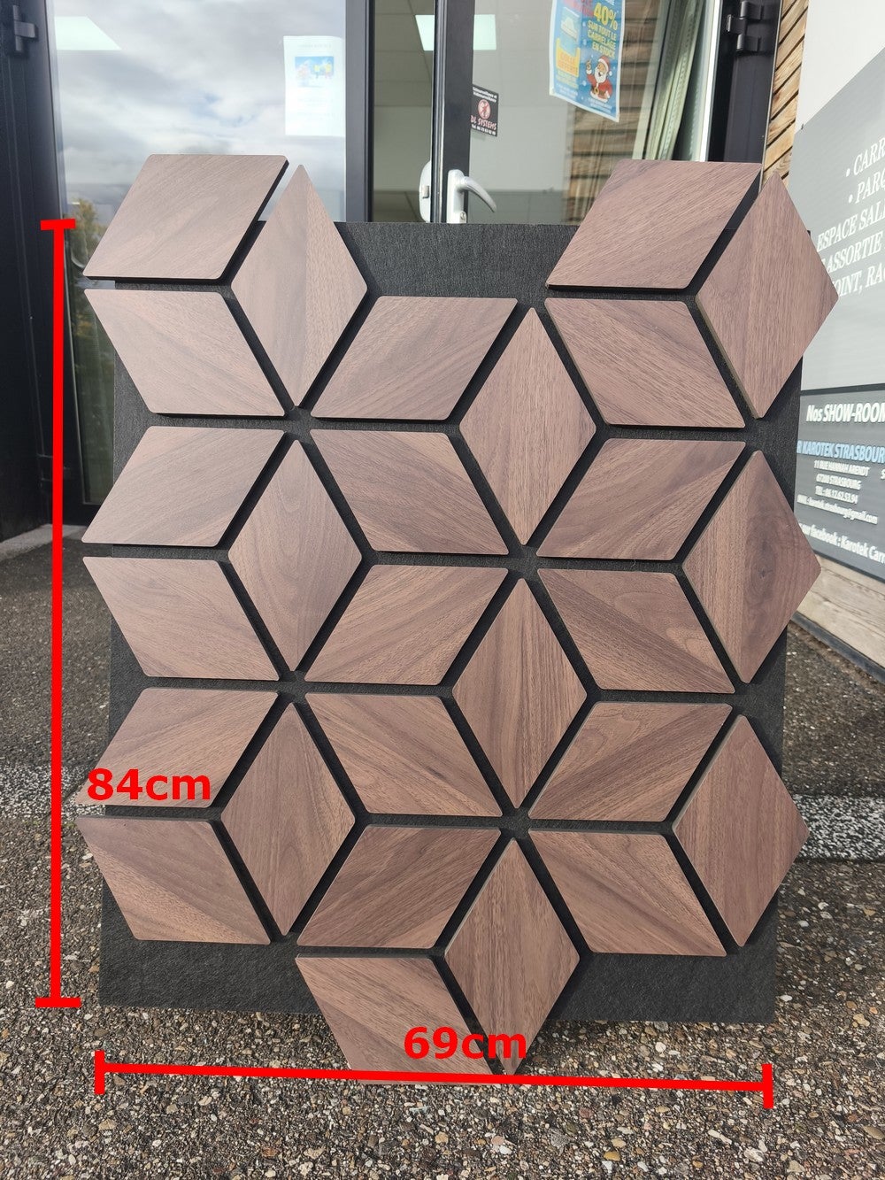 Panneaux Décoration Hexagonaux Design 84x69cm avec feutre acoustique - 3