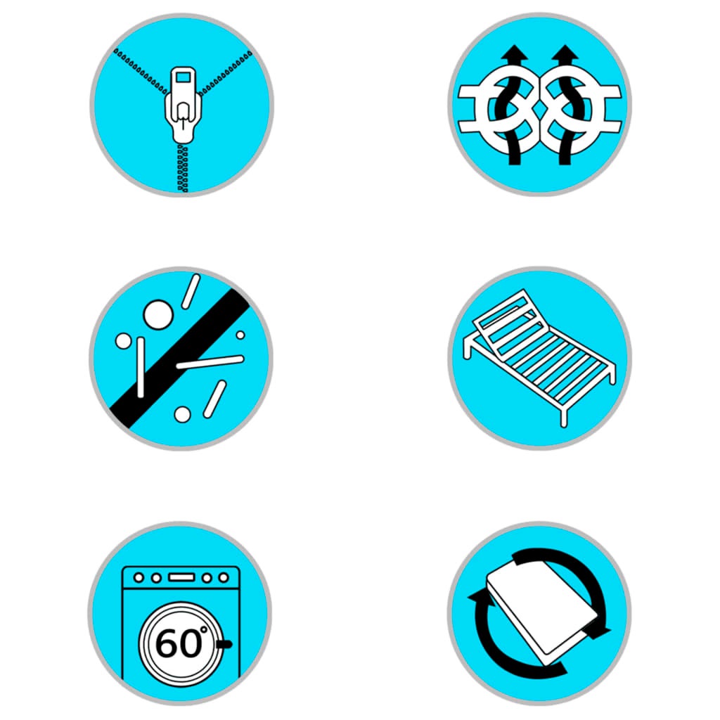 Protezione per Materasso a Molle Insacchettate 200x180x5 cm Morbidezza Media vidaXL - 8