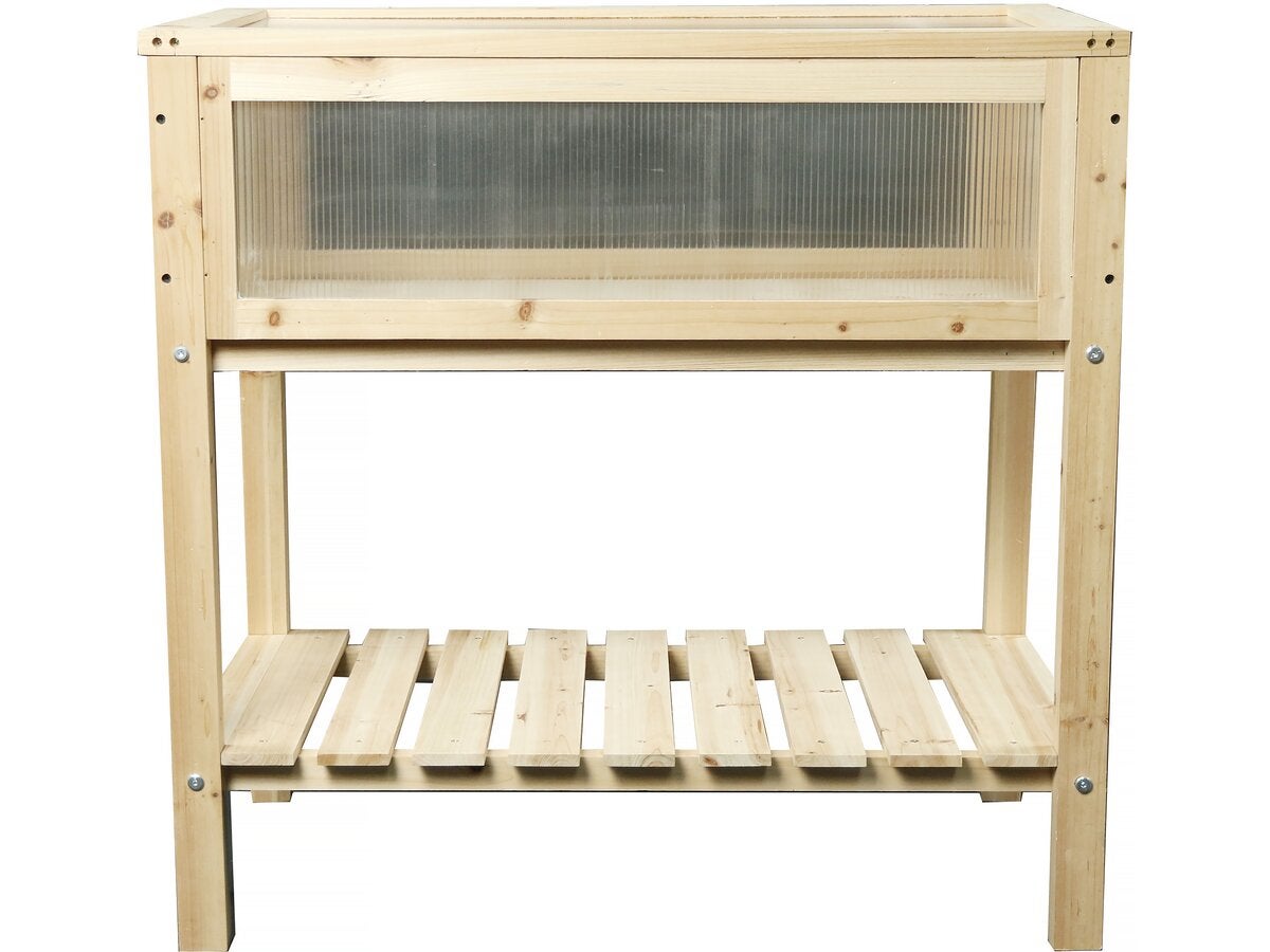 Huerto urbano de madera con patas 78 x 40 x 79 5 cm leroy merlin