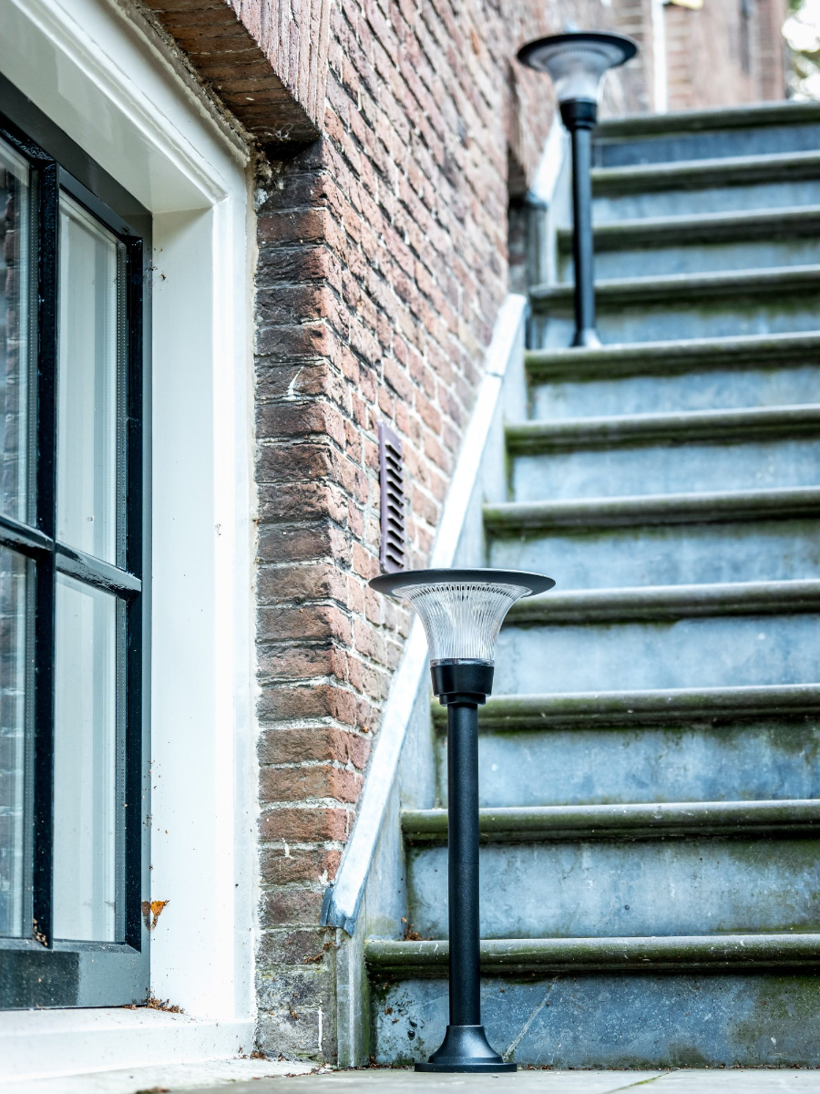 Smart lampe solaire Iplux® Florence sur pied 62cm - Haute qualité - Durée de combustion 15 heures - 6