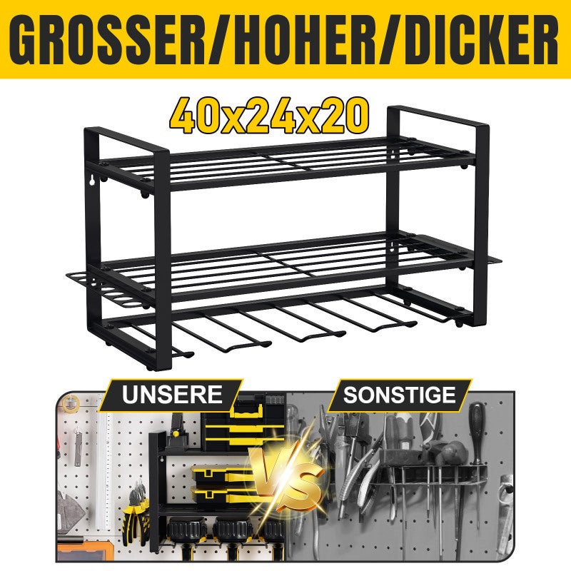 Support de perceuse pour outils électriques, organisateur de rangement mural pour outils portatifs et électriques, support de perceuse électrique, design compact en acier - Chine Lourd et usage prix