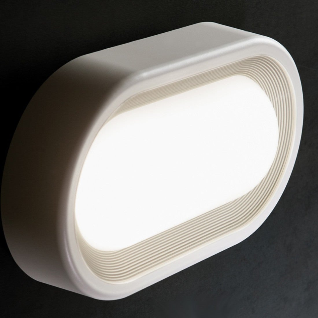 Applique moderna sovil illuminazione orion 99103 led alluminio termoplastica, materiale termoplastico bianco - 5