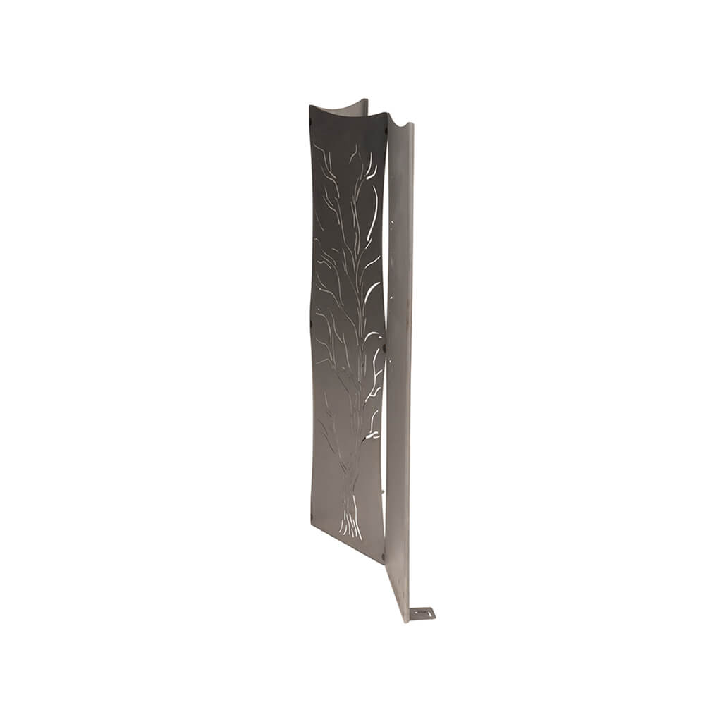HOME DELUXE - Brise-vue Treeflow - 120 x 41,5 cm - résistant aux intempéries, aspect rouille raffiné I Plaque rouille, piquet de jardin, piquet - 5
