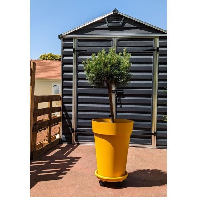 DOITOOL 50 Pezzi Vasi di plastica per Piante per La Semina di 10 cm Vasi da Fiori Contenitore per Piante da Vaso per Semi (Diametro 100mm