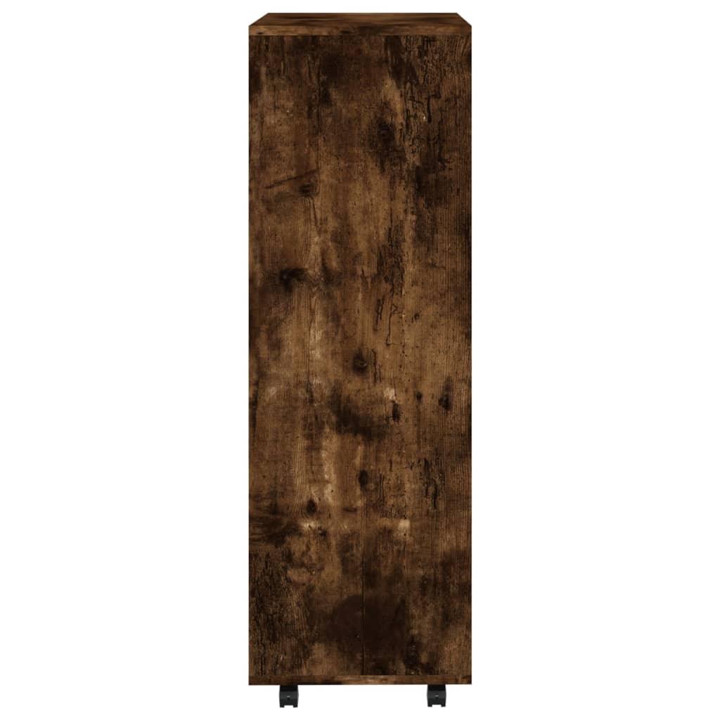 Armário em contraplacado de carvalho fumado 80x40x110 cm - COMFORTXL - 6