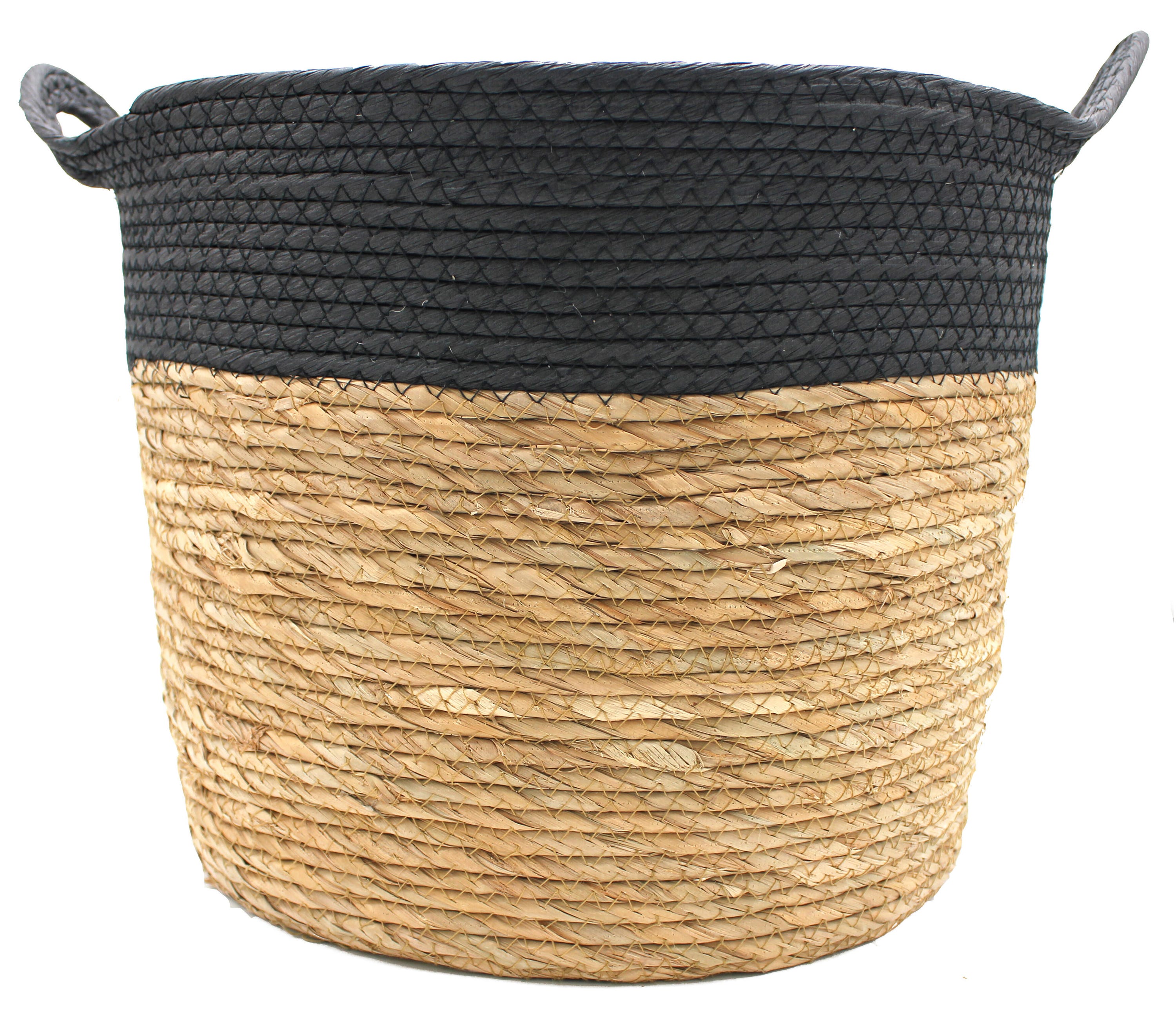 Cache-pot Alcudia noir Ø 32x25 cm | Leroy Merlin