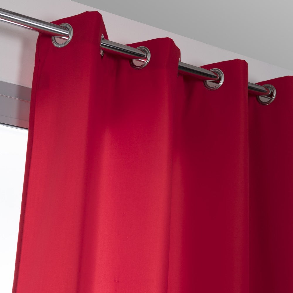 Rideau obscurcissant thermique, Stop-froid plus rouge l.140 x H.250 cm ...