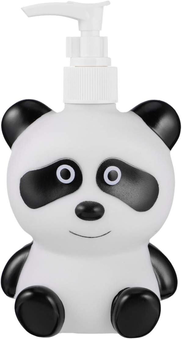 Butelka z dozownikiem szamponu 300 ml, pusta butelka z pompką Panda, dozownik do szamponu i balsamu w płynie do rąk, kąpieli i kuchni
