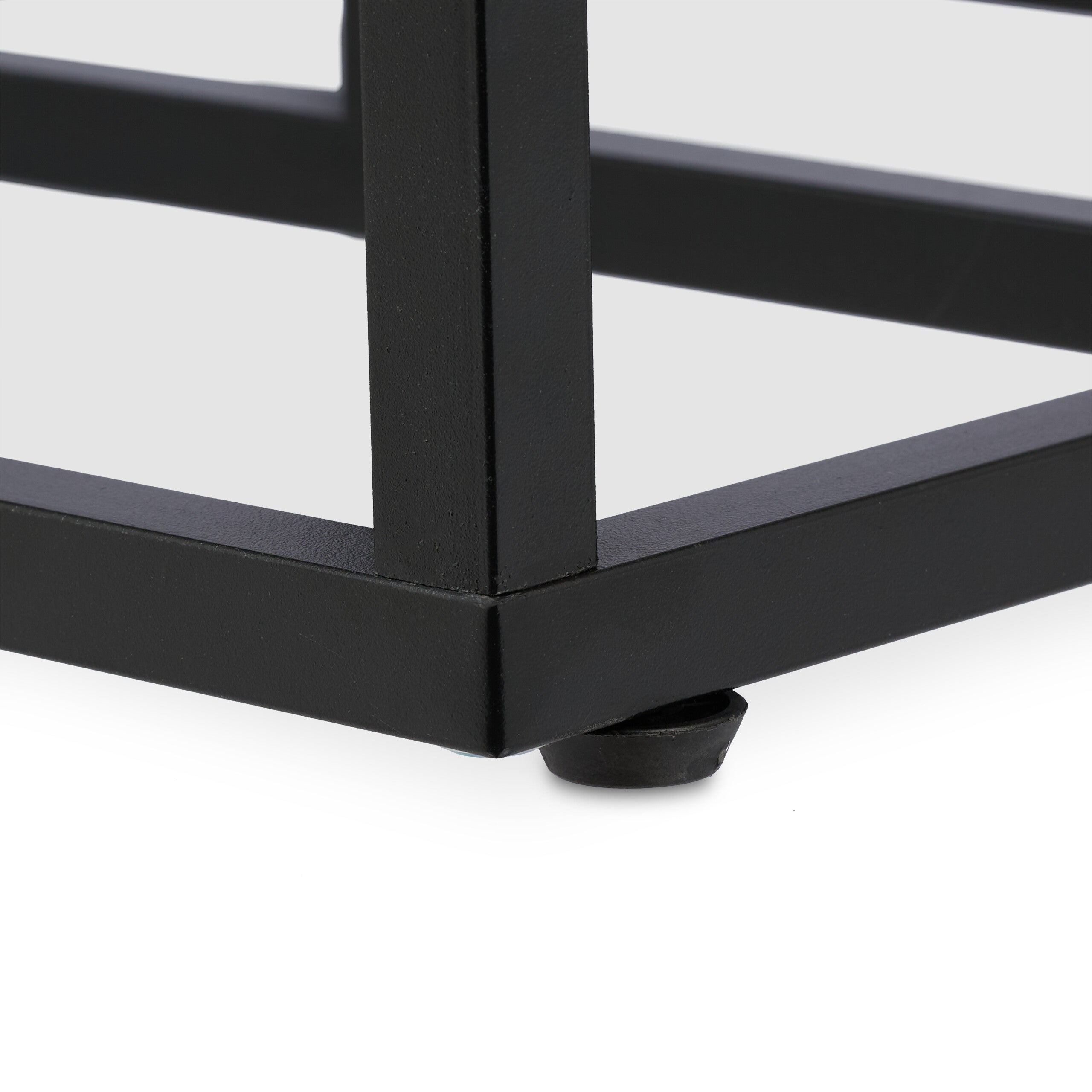 Étagère à plantes, 4 niveaux, HxLxP&nbsp;: 100x40x40&nbsp;cm, acier et MDF, escalier pour fleurs, noir, Relaxdays - 7