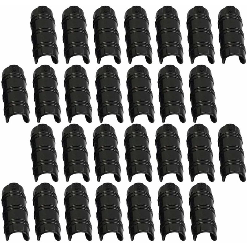Lot De 8 Clips Fixation Bâche Serre – Pour Tubes Ø30 Mm – Longueur 155 Mm – Plastique Résistant Extérieur