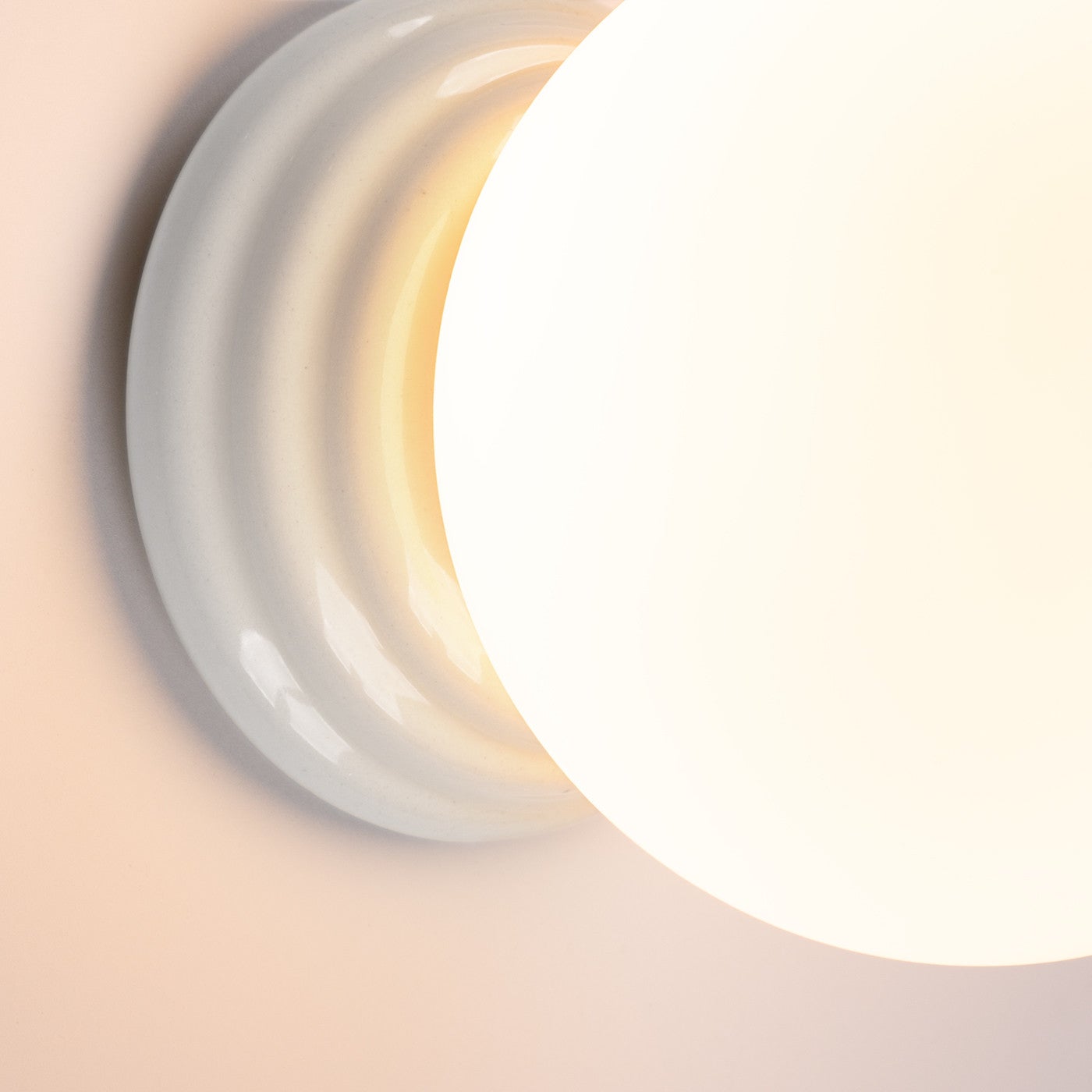 Kinkiet ścienny ceramiczny szkliwiony ZORI biały 1xG9x15W ceramika / gips wym:12x12x16cm IP44 Sollux Lighting - 5