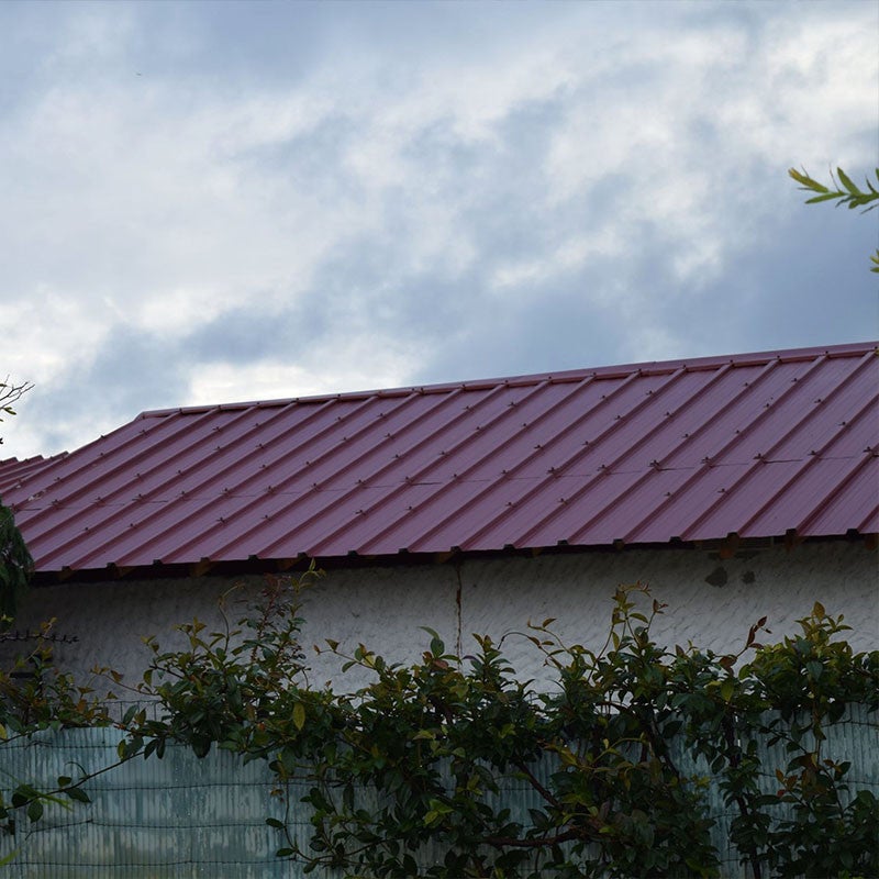 Tôle bac acier 0.50 mm prélaquée multiusage ELDA® | 2100 x 840 mm - 1.76 m² Rouge Tuile | RAL 8012 - 5