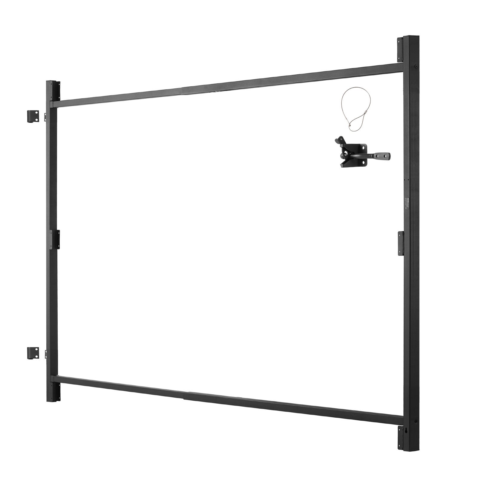Kit construction portail 60-96 po,VEVOR ajustable,cadre anti-affaissement,verrou loquet et vis,pour clôture bois,fer - 9