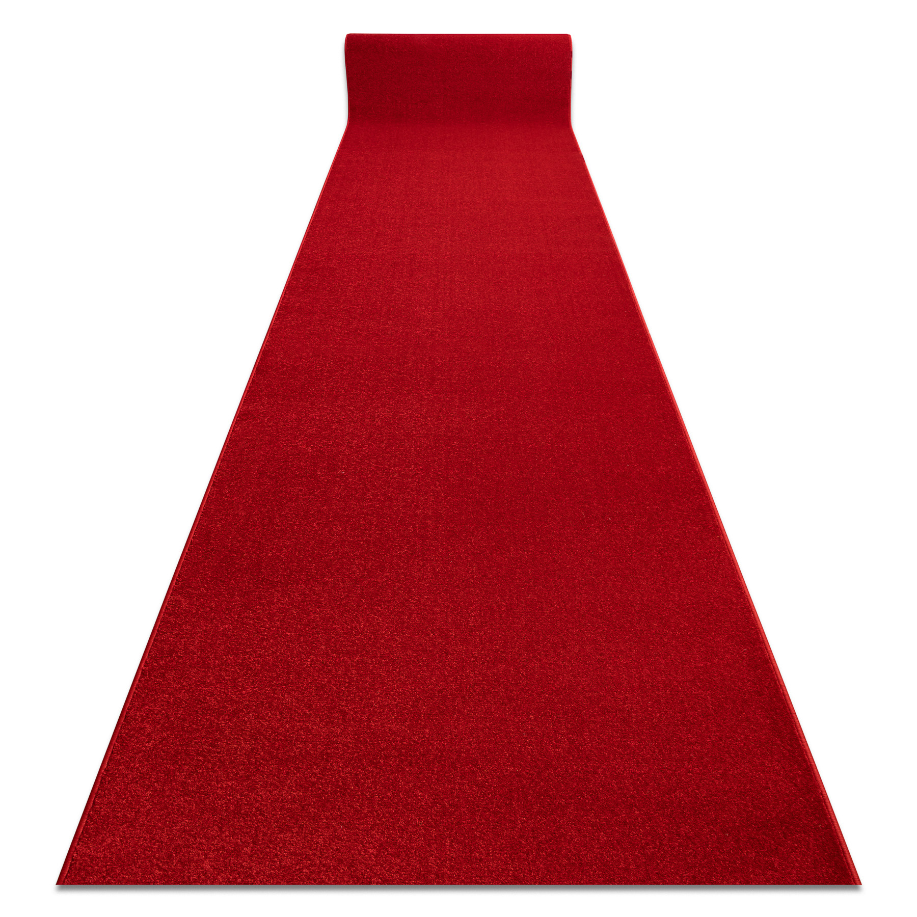 Alfombra de pasillo karmel llanura carmín / rojo 140 cm 140x280 cm