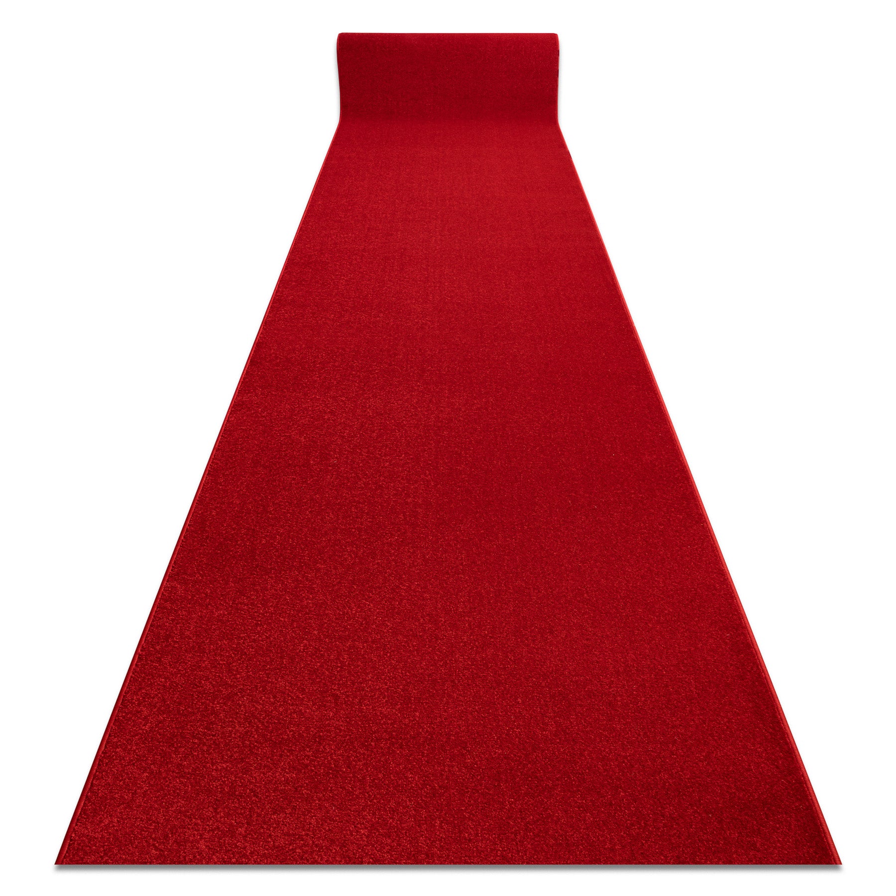Alfombra de pasillo karmel llanura carmín / rojo 160 cm 160x400 cm
