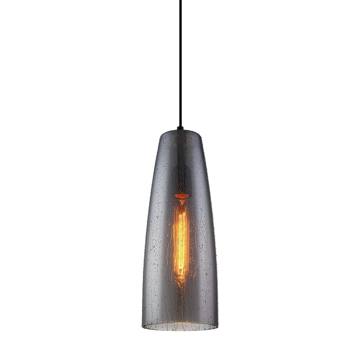 Lampa wisząca Tabby czarna 1xE27x40W szkło wym:100x13,5x13,5cm IP20 Italux