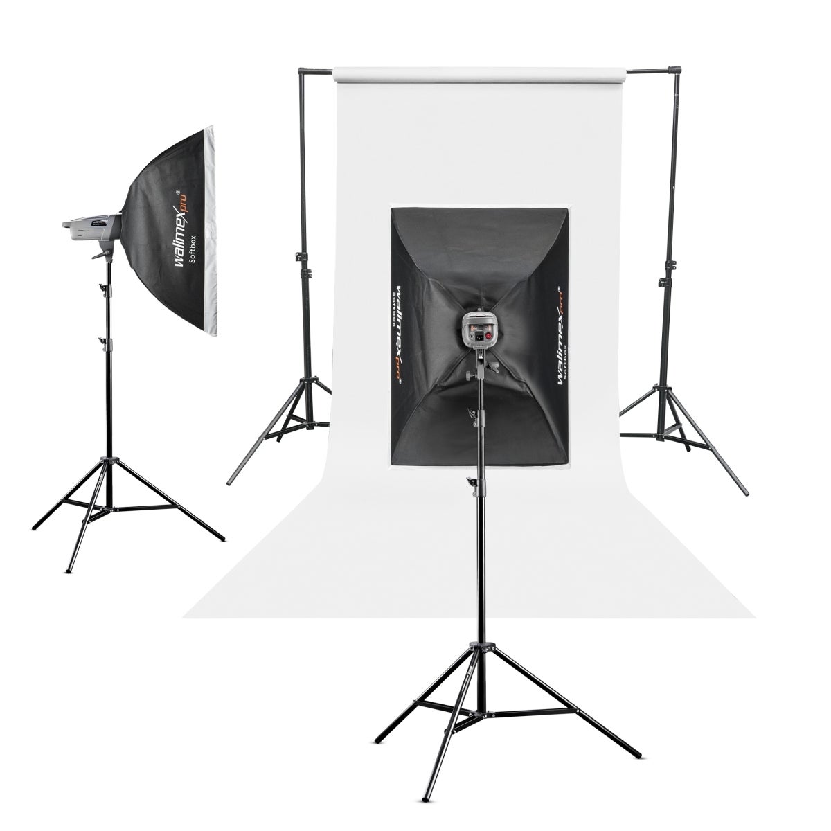 Papier Fond Studio - 1,35 x 10 m Blanc - Fond Photo Papier - 160 g/m² - Toile de fond Sans reflets - Haute résistance - Accessoires de… Walimex pro... - 5