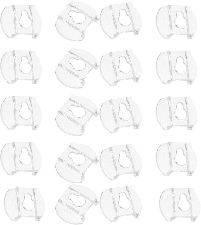 Juego de 20 ganchos de acrílico transparente para marcos de fotos, soportes de pared multifuncionales compactos y elegantes para colgar cuadros y obra