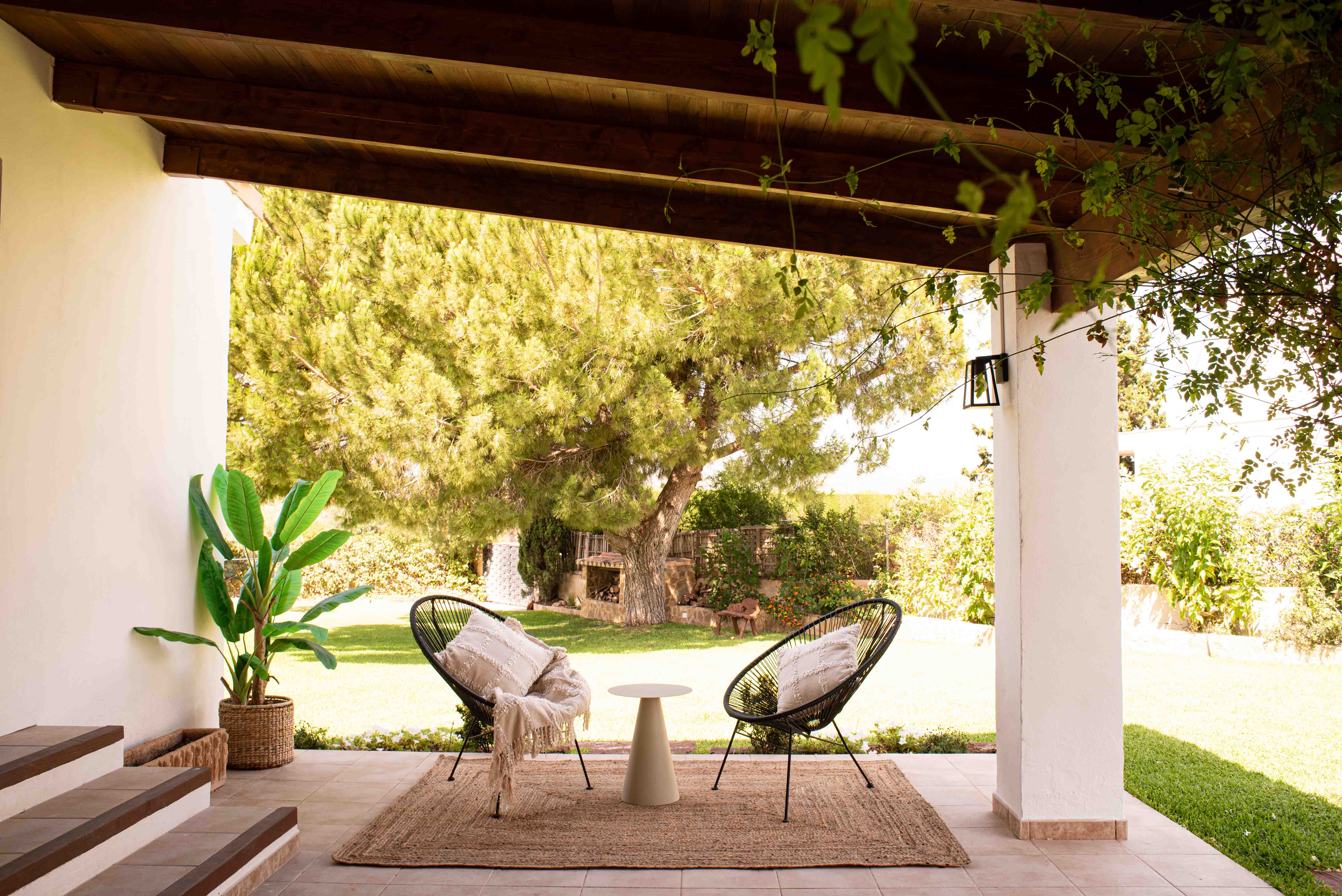 Tapete de juta Mediterrâneo 160x230 cm | Tapete retangular artesanal natural para sala e jantar - 3