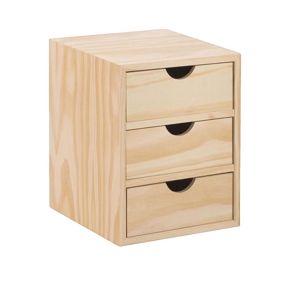 Pojemnik na przechowywanie astigarraga Mini z 3 szufladami naturalny design