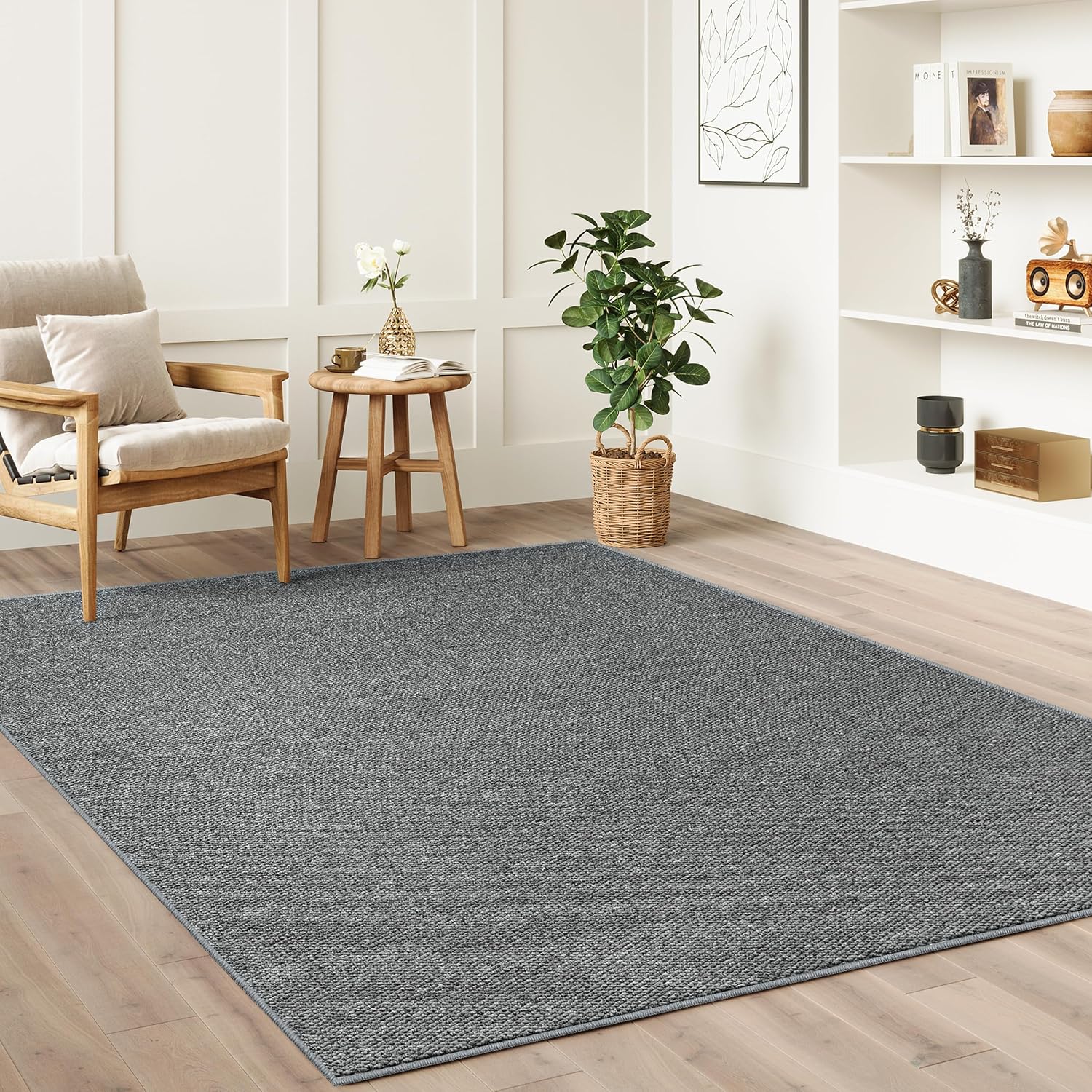 Tapis antidérapant imitant le sisal, tapis lavable et adapté aux animaux domestiques, tapis durable et résistant aux rayures, idéal pour salon（60*90） - 2