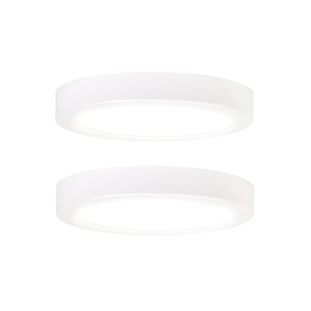 INSPIRE - Set di 2 faretti fissi SURFACE L - Faretti LED Ø 22,5 cm - 2500 LM - 4000K - Bianco neutro - Bianco