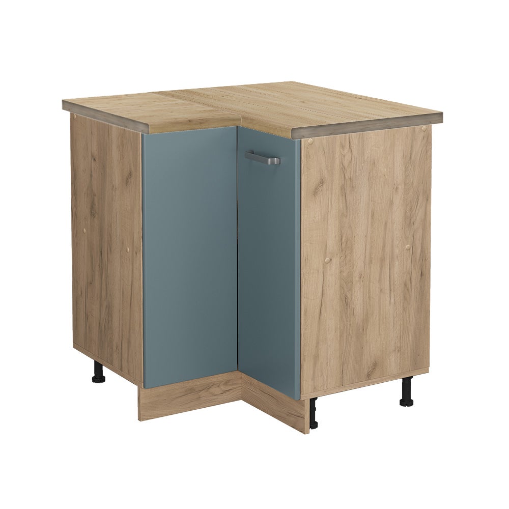 Vicco Szafka narożna R-Line, Niebiesko-szary, 75.6 cm , BP Dąb