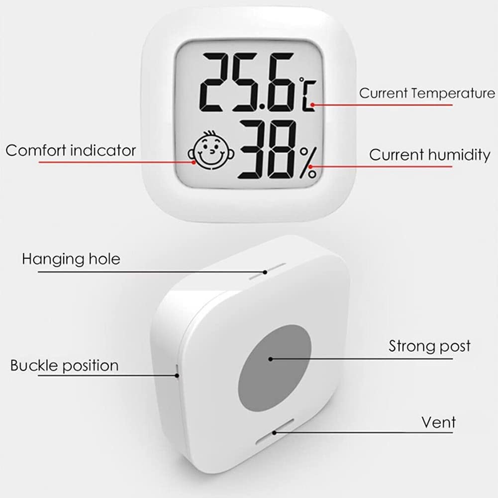 Thermomètre Hygromètre Intérieur Digital à Haute Précision, Moniteur de Température et Humidimètre - 4