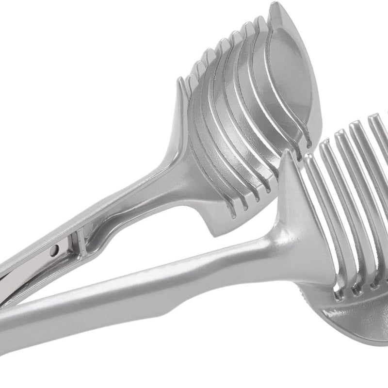 Taglia cipolle, taglia pomodori, taglia limoni, pinze rotonde multiuso per frutta, pinze in acciaio inossidabile per cipolle