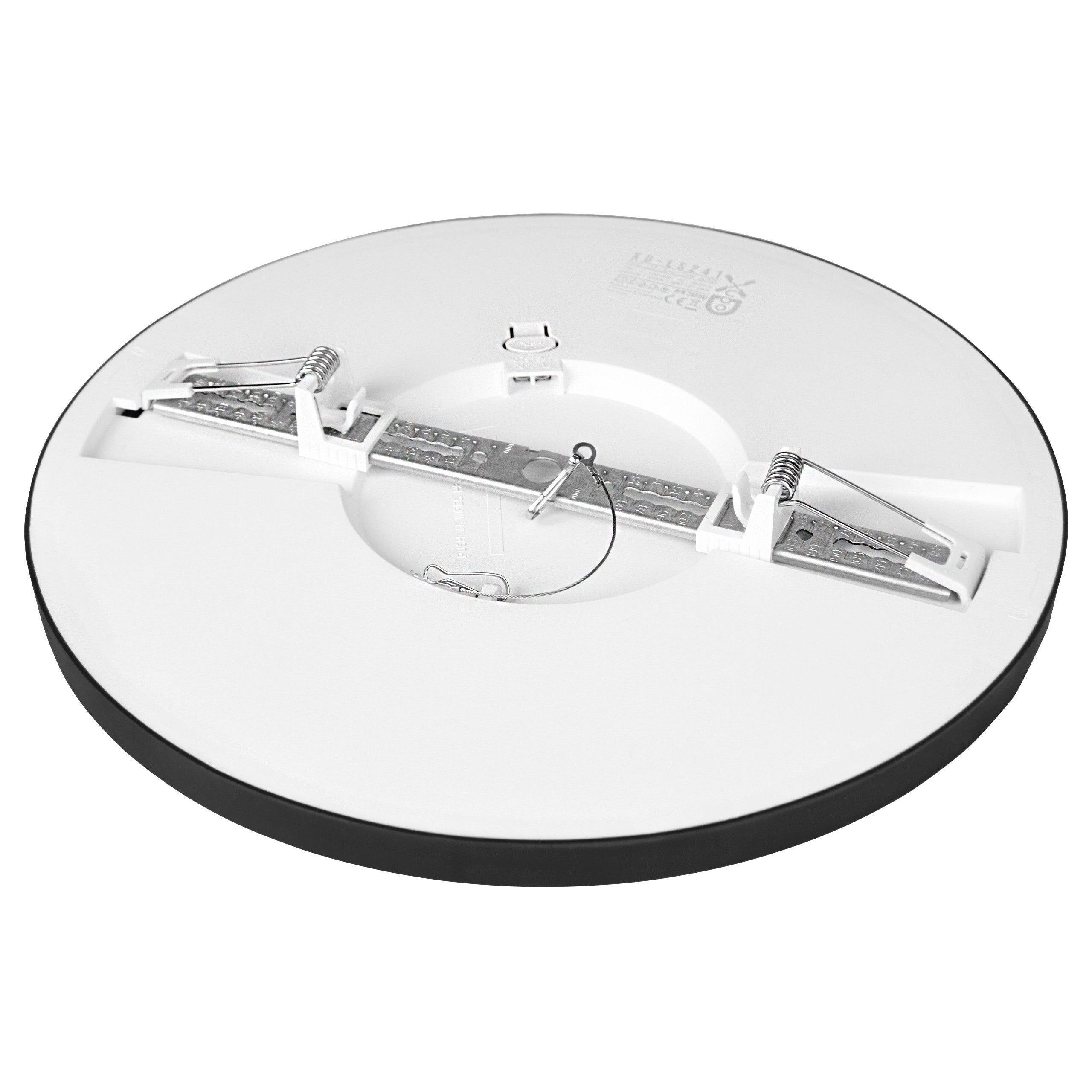 Panel LED 24W 30cm 4000K neutralna biel 2w1 lampa plafon sufitowy czarny XUDO - 3