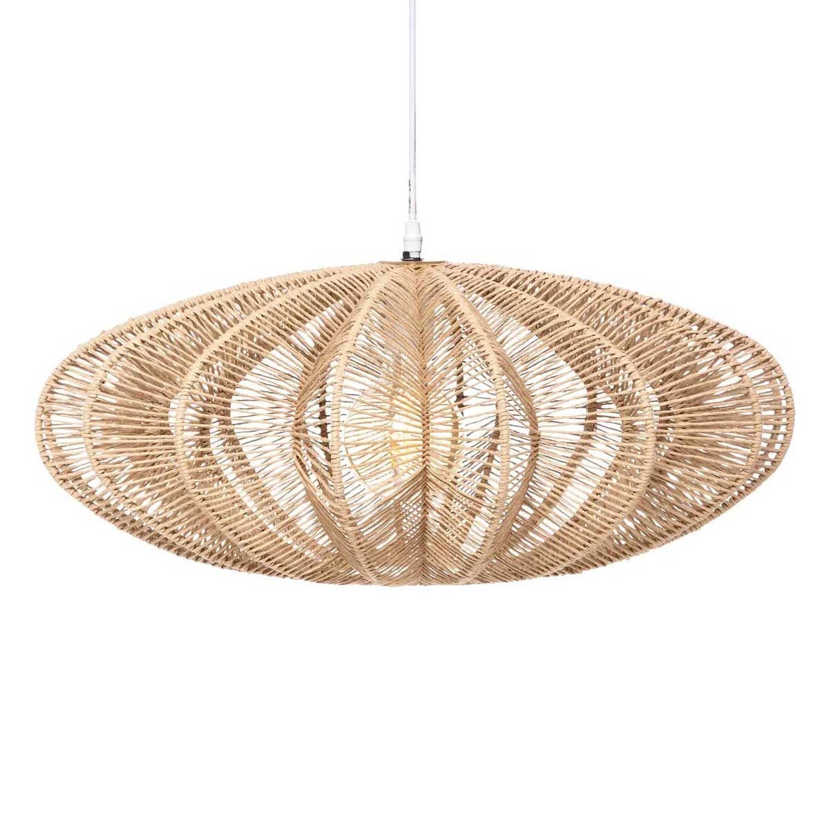 Lampa wisząca Atmosphera Tery beżowa naturalna design nowoczesny i skandynawski