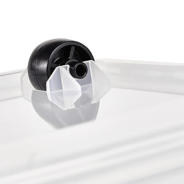 Boîte De Rangement À Roulettes Avec Couvercle Clipbox 40L 58X39X25Cm