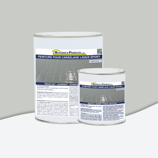 Peinture pour carrelage laque époxy Kit de 5 Kg Gris Clair RAL 7035 - PEINT45 - MATPRO