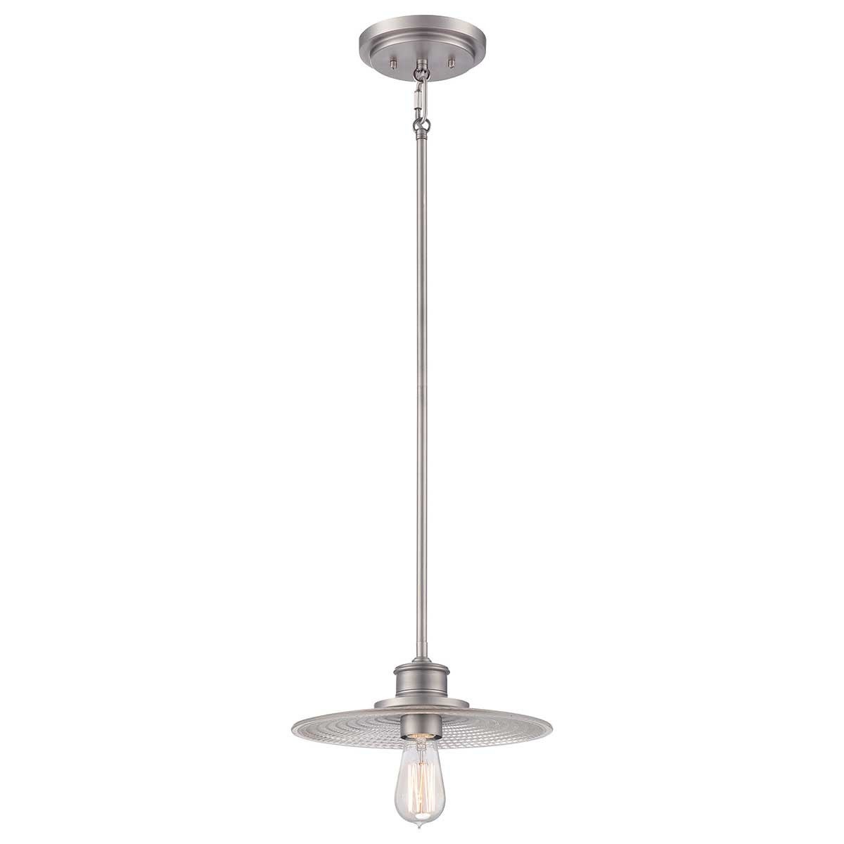 Lampa wisząca Admiral antyczny nikiel 1xE27x60W do kuchni wym: 115,4 x 29,2 x 29,2 cm metal Quoizel