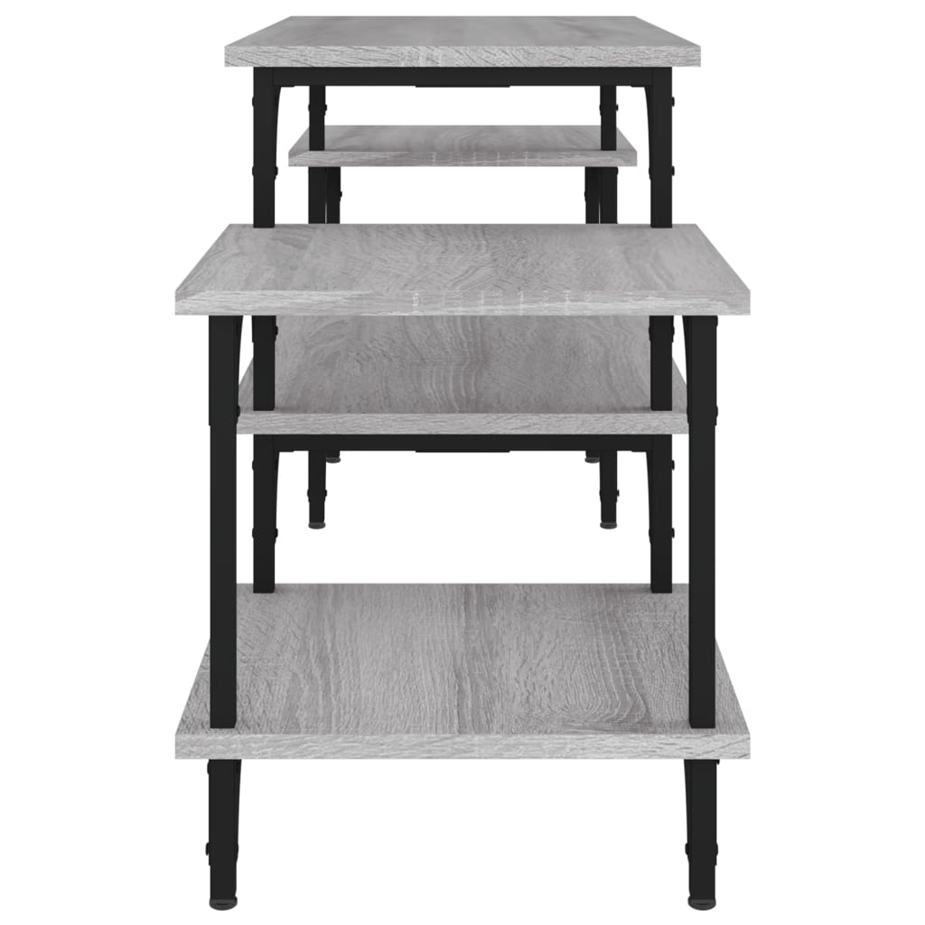 Meuble TV Sonoma gris 117x35x52 cm Bois d'ingénierie - COMFORTXL - 5