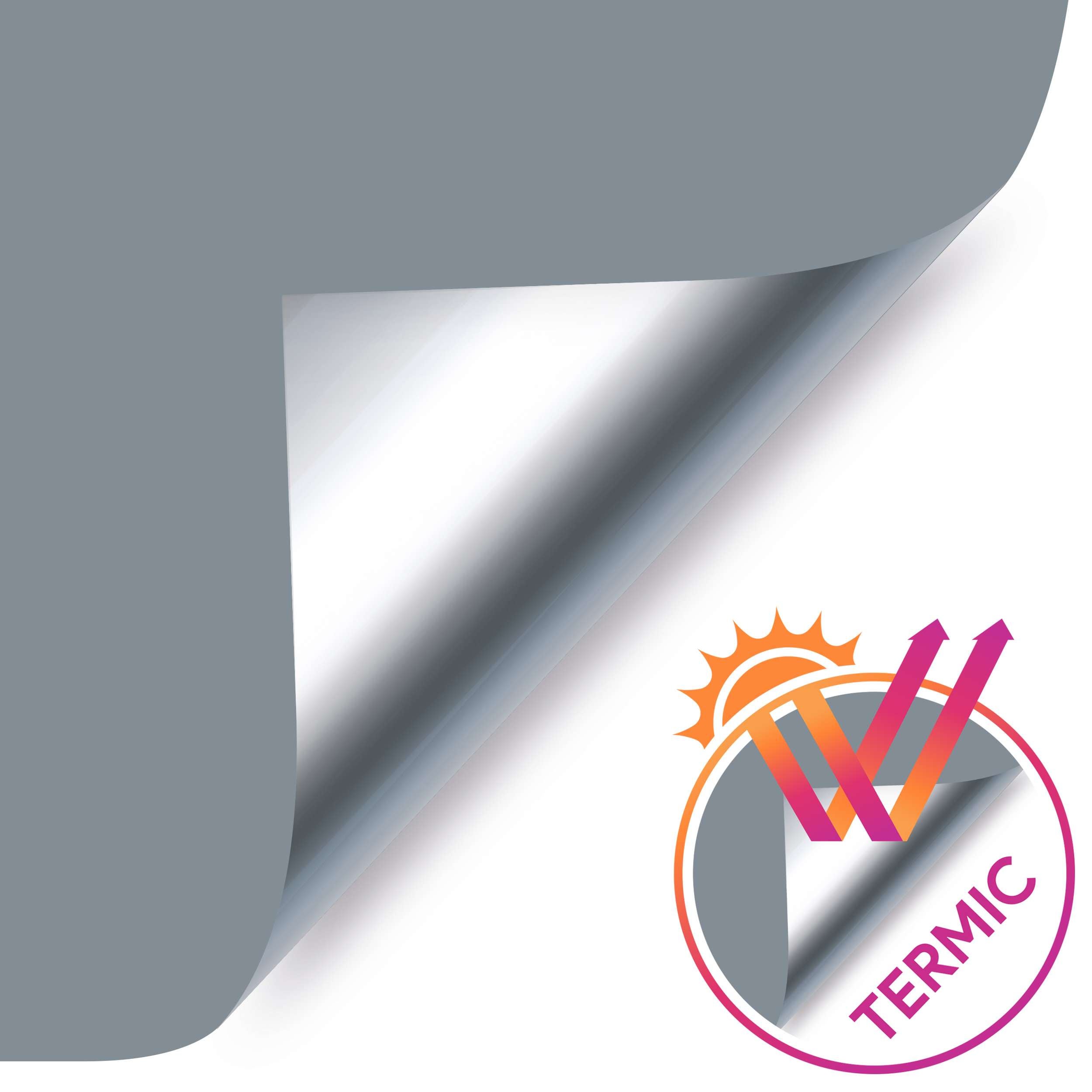 Tenda a Rullo Oscurante installazione senza foratura EasyFix Argento 45x180 cm - 3