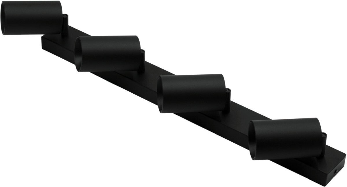 Lampa sufitowa wisząca Qualis czarna 4xGU10x40W wym: 59 x 6 cm metal IdeaLED