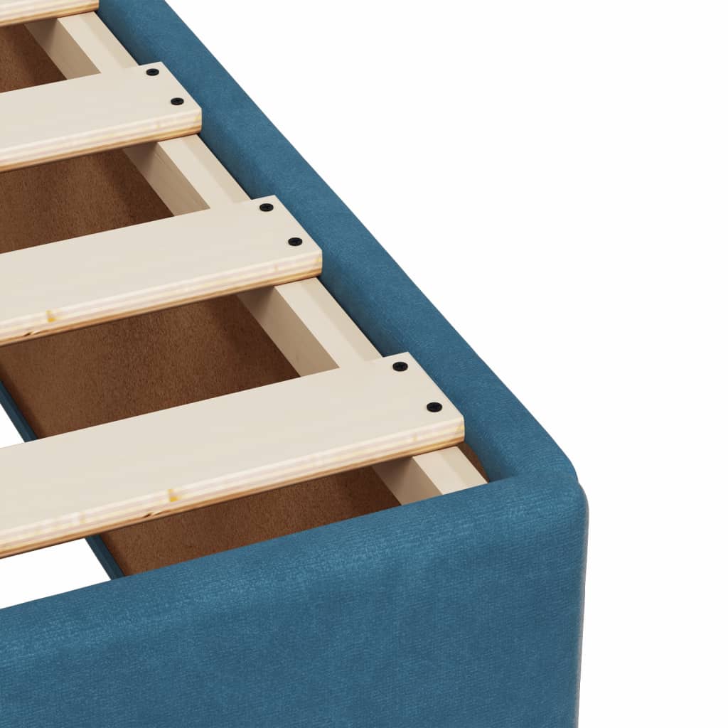 Sommier à lattes de lit avec matelas Bleu foncé 100x200 cm — COMFORTXL - 11