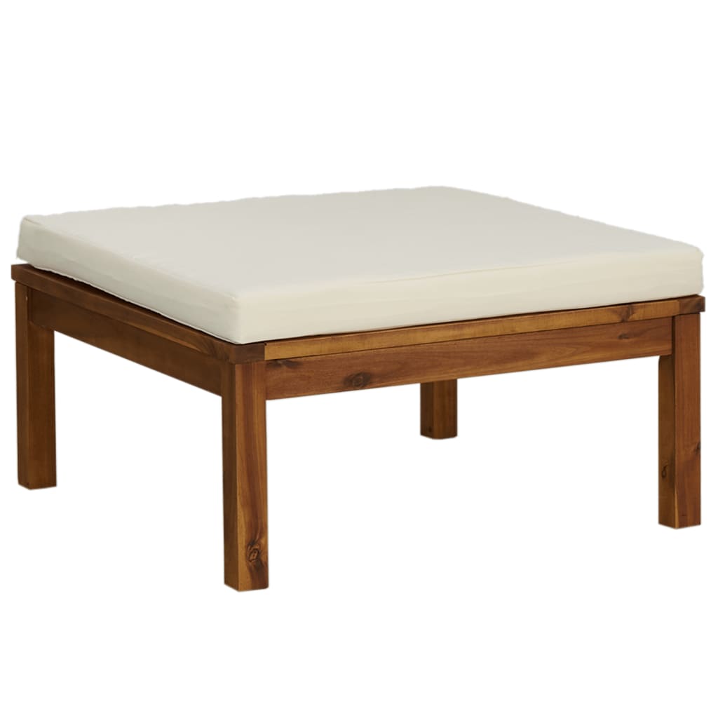 Salon bas de jardin en Bois Beige 7 personnes - 6