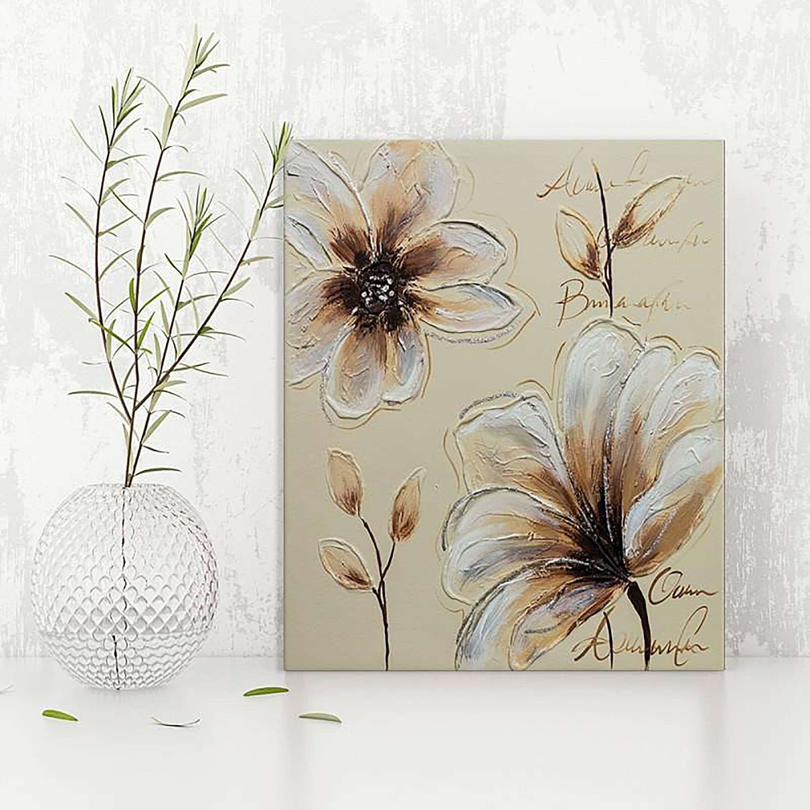 Tableau fleurs 6 - 90 x 90 cm - 3