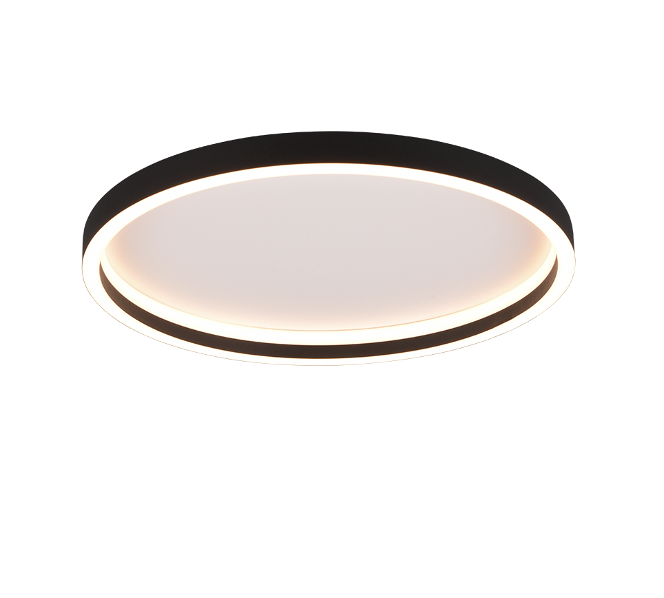 Plafon Rotonda okrągły czarno-biały LED 20W 3000K 2600lm wym: 5,8 x 35 cm IP20 metal RL