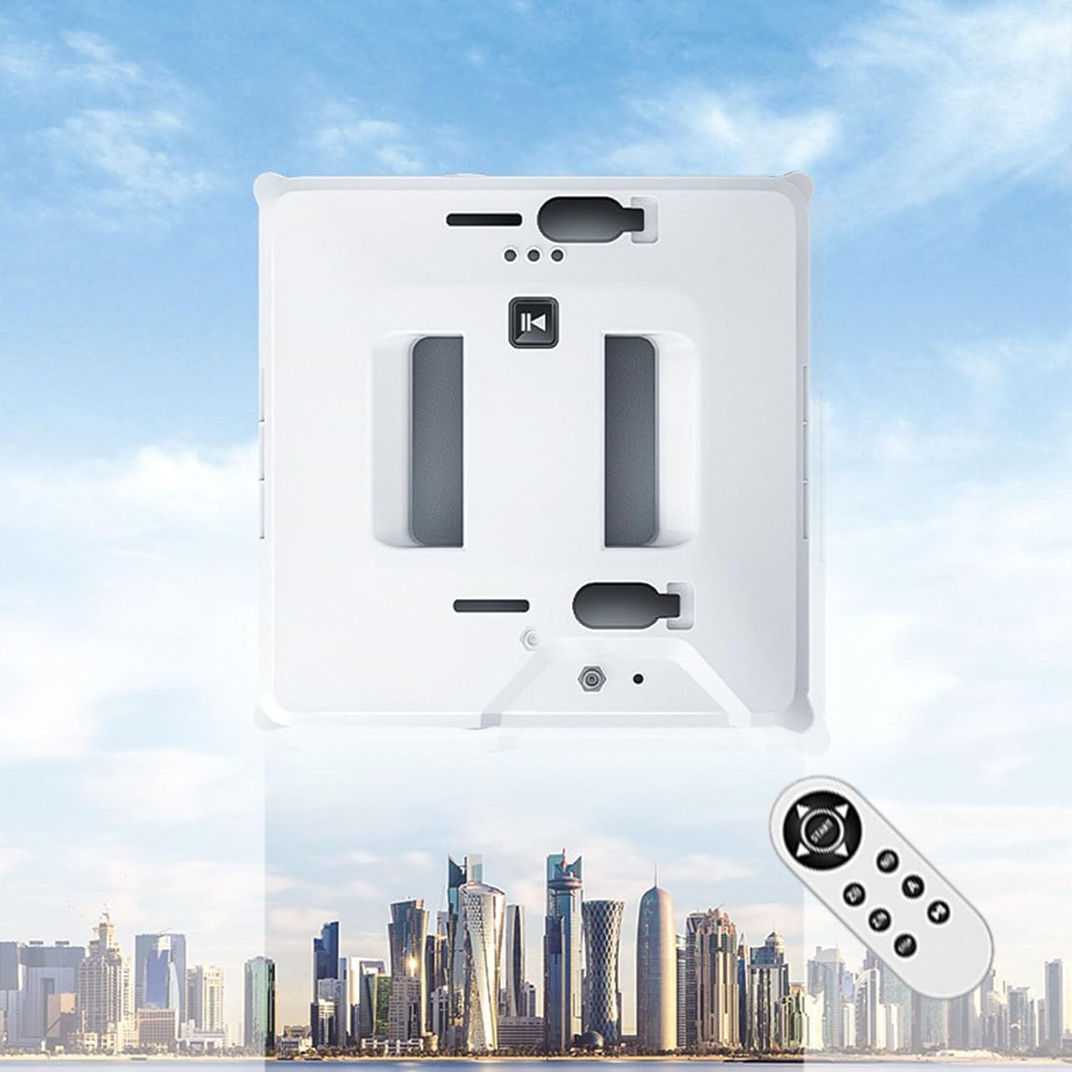 Robot Nettoyeur De Vitres IDEEBO G500D - 5000 Pa, Système Pulvérisation 2 Voies, Réservoir 100 Ml, Télécommande, Sécurité Corde 5 M