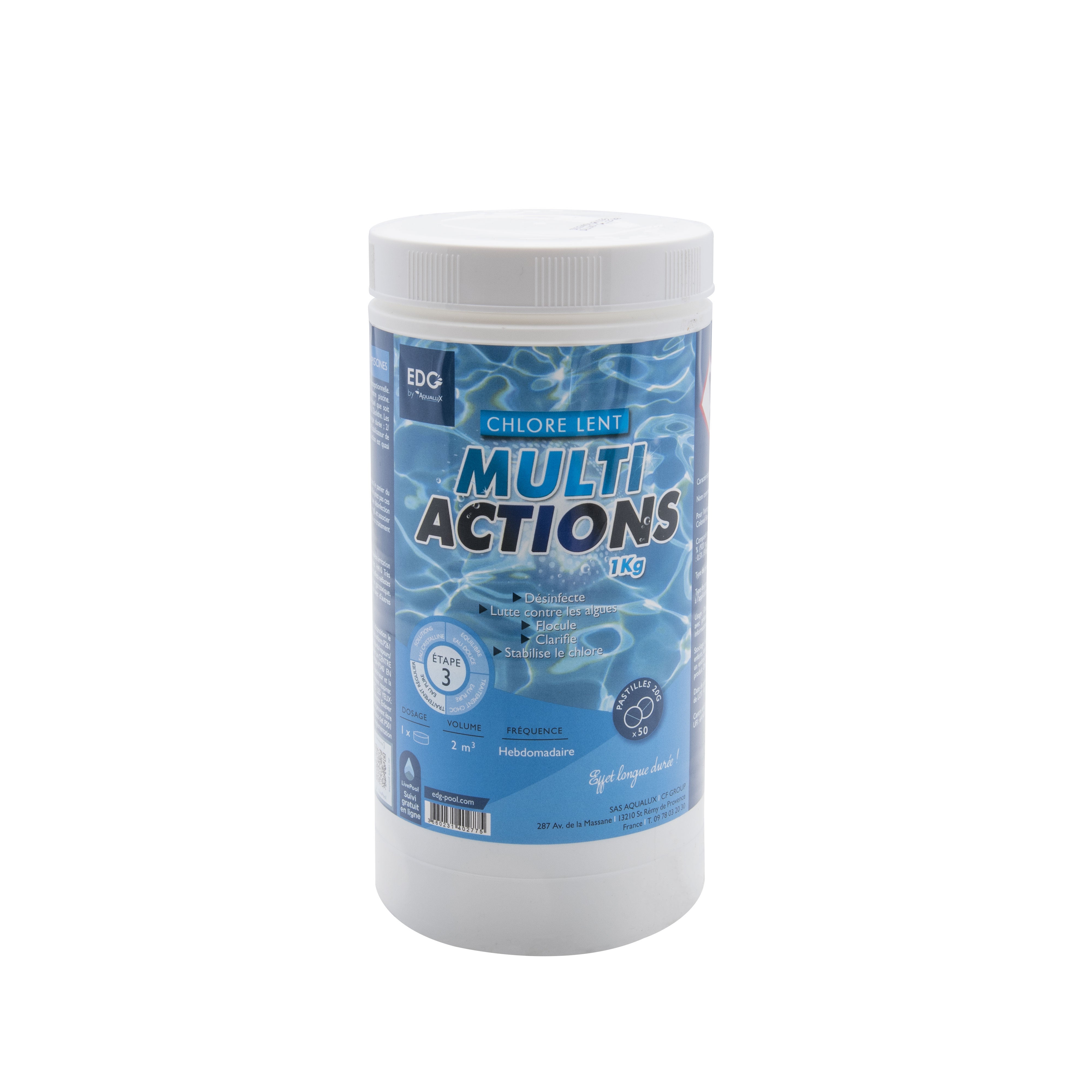 Chlore multiactions 20g pastilles 1 kg - 5