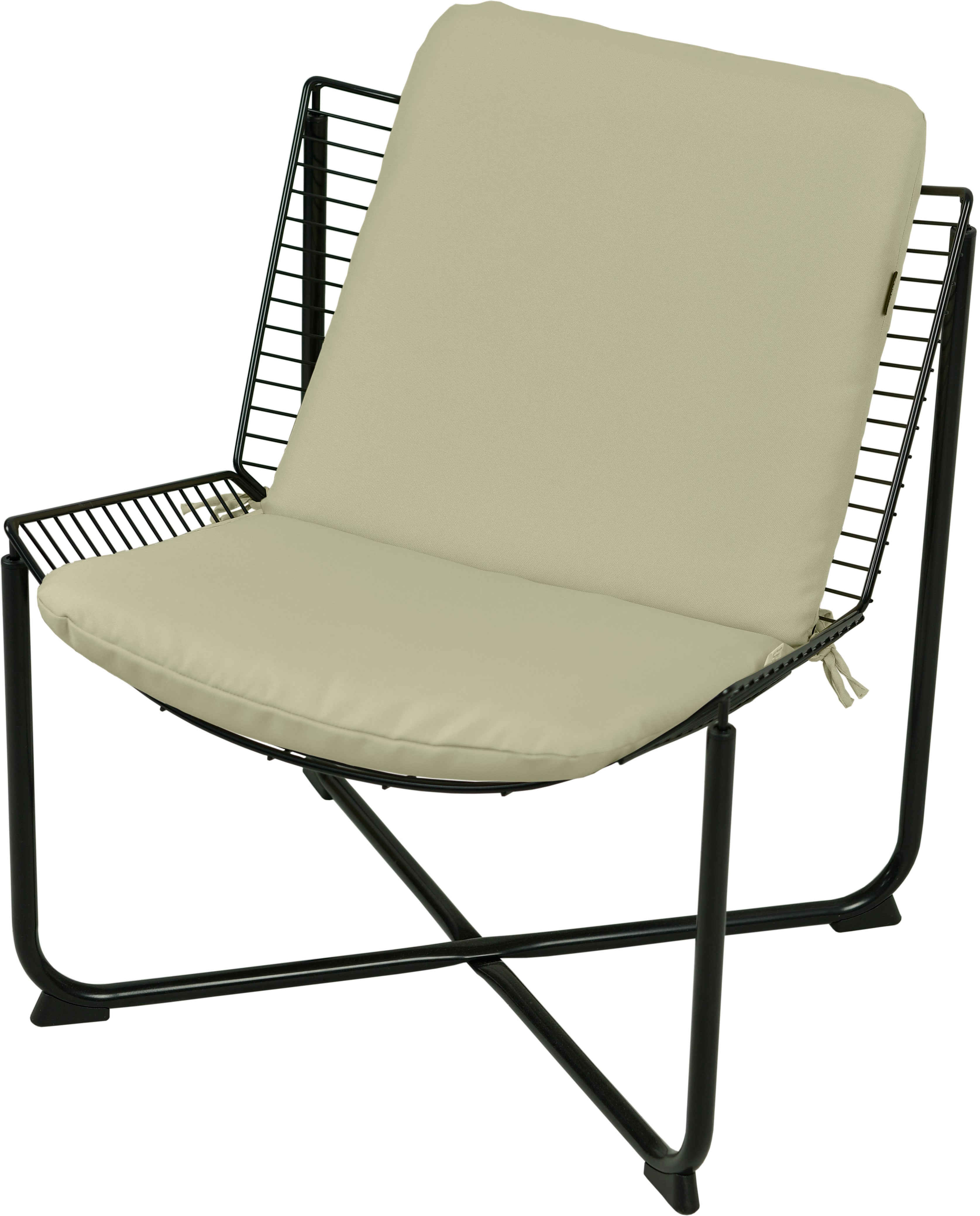 Poduszka na fotel metalowy AMPO Skalboda morski gładki 1 szt.