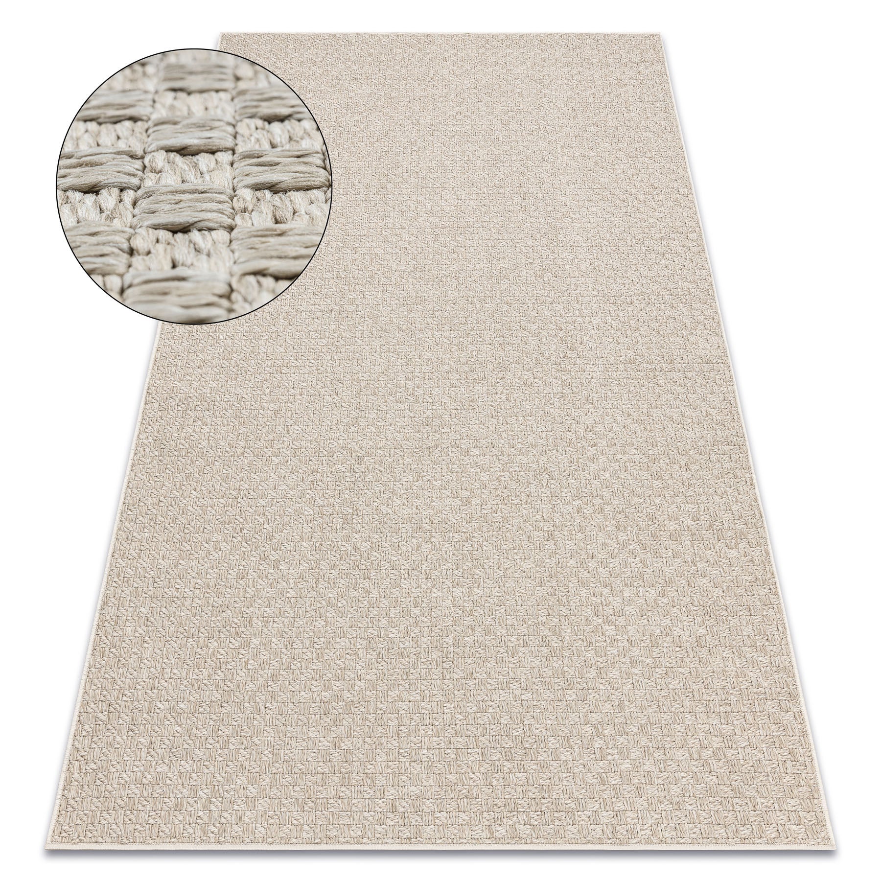 Alfombra origi 3661 beige - hilo de sisal tejido plano 78x150 cm