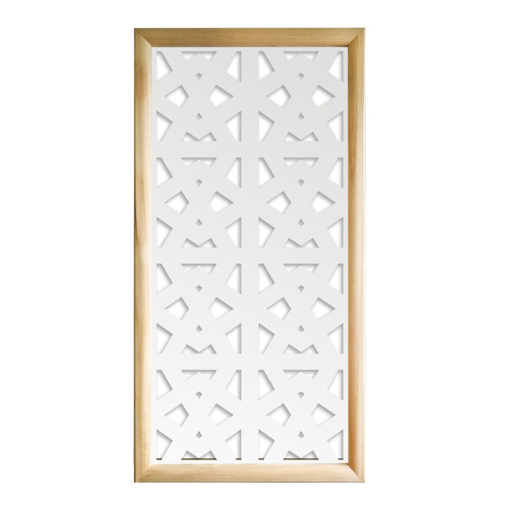 BALUSTRADA - Prostokątne moduły dekoracyjne z drewna i PCV - Rozmiar 47x94 cm - Grubość 47 mm - Kolor wewnętrzny BIAŁY