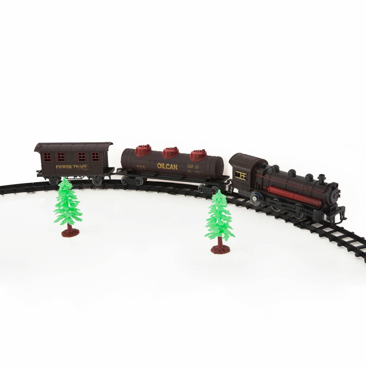 Treno Elettrico Per Albero Di Natale FEERIC LIGHTS - 23 Pezzi Con Luci LED E Musica - Funziona A Batterie - 2