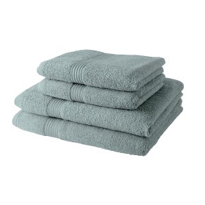 Serviette de toilette 50x100 cm nid d'abeille PURE WAFFLE 300 g/m² bleu mer | Leroy Merlin Serviette de toilette 50x100 cm nid d'abeille PURE WAFFLE 300 g/m² bleu mer | Leroy Merlin